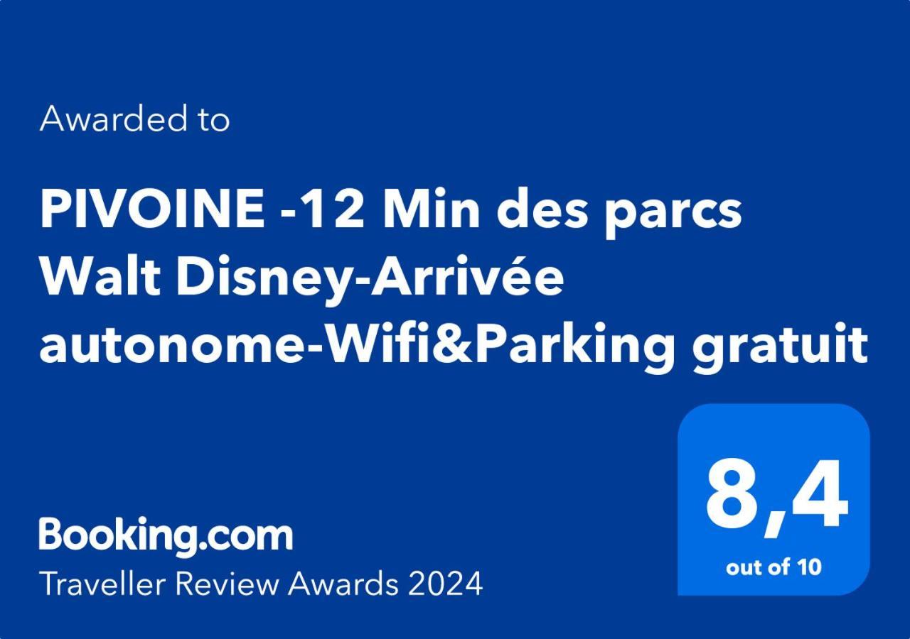 Pivoine -12 Min Des Parcs Walt Disney-Arrivee Autonome-Wifi&Parking Gratuit Montévrain Kültér fotó